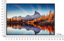 Stampa su Tela Laccata con Cornice Lake 90x4x60 cm in Pino e Tela e Plastica      