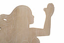 Pennello da Muro Sirena 30,5x2x60 cm in Ferro e MDF Multicolor      