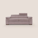 Divano Letto 3 Posti 240x100x95 cm in Tessuto Rosa