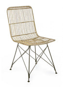 Set 4 Sedie 45x55x85h cm Lucila Kubu Natural 