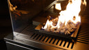 Stufa a Gas da Esterno cm 155,3x48,2x48,2 Flig Gastonia Ossido Grigio con Telecomando e Vetri