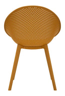 Sedia Ibiza Senape Set 2 Pz 59x59x83 cm in Polipropilene Senape      