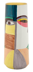 Vaso Piccassy Color Tall Ø15x40 cm in Ceramica Multicolor      