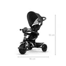 Triciclo a Spinta per Bambini con Maniglione Direzionabile Qplay Cosy Nero