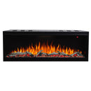 Camino Elettrico da Incasso 56,1x159,8x30,5 cm Effetto Fiamma 1500W Salvador 60 Nero