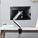 Supporto Monitor da 13"-32" per Scrivania in Acciaio Argento