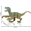 Dinosauro Telecomandato Giocattolo per Bambini Velociraptor Ricaricabile Luce LED e Ruggito      