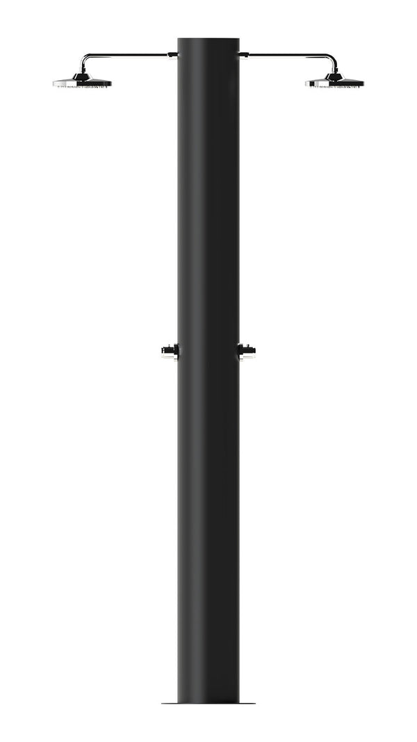 Doccia Solare da Giardino 70 L 2 Soffione Eco Rain e 2 Miscelatore Temporizzato Arno T2N Nero Opaco prezzo