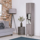 Mobile a Colonna per Bagno 30x32x172,5 cm in MDF color Legno