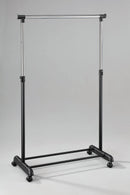 Stender Singolo in Metallo Cromato Nero 84x44x163 cm Transat Duo Nero Cromo