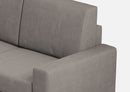Divano 2 Posti 148x85x85 cm Sakar in Tessuto Grigio