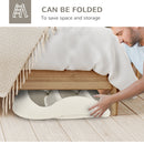 Scaletta per Cani e Gatti Pieghevole 3 Gradini Antiscivolo 49x38x38 cm  in Polipropilene Beige