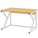 Scaffale da Scrivania Multiuso 2 Ripiani 54x35x35 cm per Stampante Ufficio in MDF Legno e Bianco