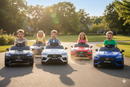 Macchina Elettrica per Bambini 12V Licenza Ufficiale Mercedes CLE53 Sedile in Pelle Grigio