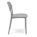 Set 6 Sedie 46x79x54 cm in Polipropilene Elodie Grigio Ice