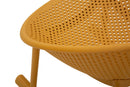 Sedia a Dondolo Ibiza Senape 66x88x80 cm in Polipropilene Senape      