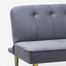 Divano Letto Clic Clac 180x81x77 cm in Tessuto Grigio Scuro
