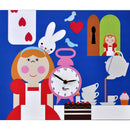 Orologio da Parete Rettangolare 44X35Cm Pirondini Italia Alice Nel Paese Delle Meraviglie