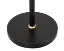Lampada da Terra Closy Ø46x172 cm in Ferro e Plastica Nero e Oro      