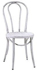 Sedia in Metallo Bristol Bianco Antico