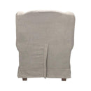 Poltrona Bergere 103x87x84 cm in tessuto beige