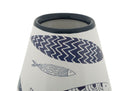 Vaso Ceramica Fish Double Ø14x34 cm in Ceramica Multicolor      