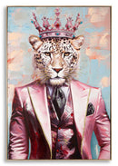 Dipinto su Tela King con Cornice 82x4,5x122 cm in Metallo e Abete e Tela      
