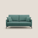 Divano 2 Posti 160x94x90 cm in Tessuto Verde Acqua