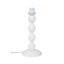 Lampada da tavolo Laguna  legno naturale bianco