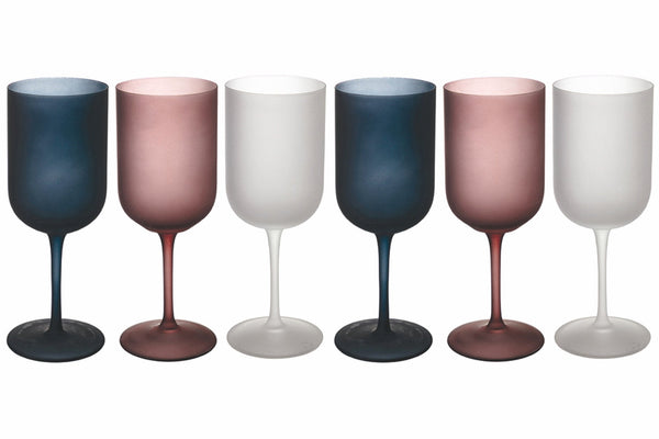 Set 6 Calici Frosted in Vetro 450 ml Villa d'Este Home Tivoli Velvet sconto