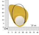 Lampada da Muro Circly 28x17x32 cm in Vetro e Ferro Oro e Nero e Bianco      