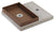 Base con Vaschetta per Fontane con Ghiera Grande 40x40x5 cm in Cemento Belfer 42/BSE/5 Ruggine