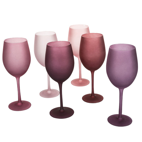 sconto Set 6 Calici Frosted Happy Hour Provence in Vetro VdE Tivoli 1996 Lavanda