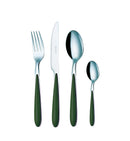 Servizio Set di Posate 24 Pezzi in Acciaio Eme Caribe Verde 61