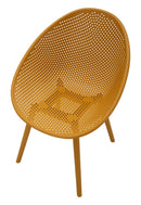 Sedia Ibiza Senape Set 2 Pz 59x59x83 cm in Polipropilene Senape      