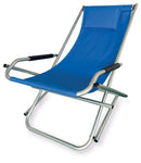 Sedia Sdraio Basculante Pieghevole in Alluminio Elba Blu