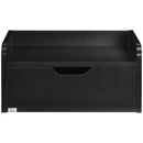 Set 2 Comodini Sospesi 40x30x19,5 cm in Truciolato Nero