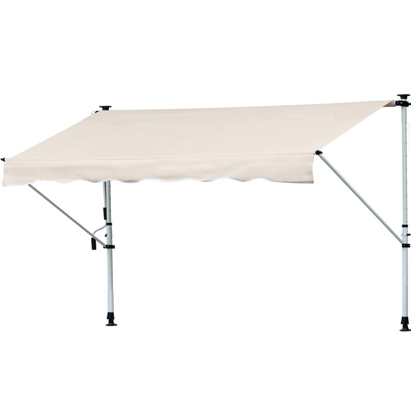 acquista Tenda da Sole Avvolgibile 4x1,2m Autoportante Bianca