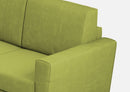 Divano Angolare 5 Posti 228x228x85 cm Yasel in Tessuto Verde
