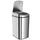 Pattumiera Cestino per Rifiuti 28x22x41 cm Contenitore Rimuovibile da 12L Apertura a Infrarossi in Acciaio Inox ABS e PP Argento