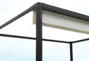 Pergola da Giardino 3x3m in Alluminio Telo Retrattile Elettrico Nero