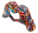 Scultura Lover Psyco 25x7,5x13,5 cm in Resina Multicolor      