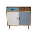 Mobiletto Surrey 80x35x83 h cm in Legno Multicolor