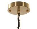 Lampadario Versailles 5 Luci Ø60x103 cm in Ferro e Vetro Nero      
