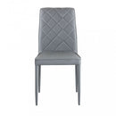 Sedia Blossom 41x50x91 h cm in Similpelle Grigio chiaro