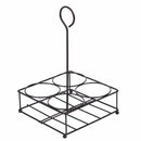 Menage 5 Pezzi in Ceramica con Stand in Metallo VdE Tivoli 1996 Baita Chocolate