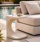 Tavolinetto Ibiza Bianco 42x42x52 cm in Polietilene Bianco      