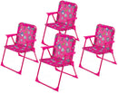 Set 4 Sedie Mare Spiaggine Pieghevoli per Bambini Soriani Oxford Glamour
