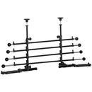 Griglia Divisoria per Auto 85-140x40-50 cm in Ferro e ABS Nero