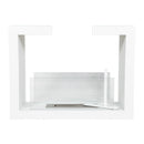 Camino a Bioetanolo da Terra Venus Free Standing Geometrico e Vetri Protettivi Serbatoio 850 ml in Acciaio Verniciato Bianco      